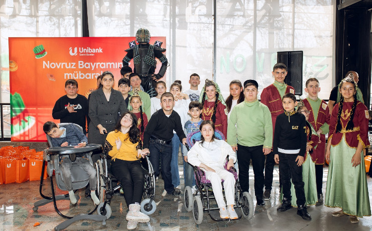 Unibank sağlamlıq imkanları məhdud uşaqlar üçün Novruz şənliyi keçirib 