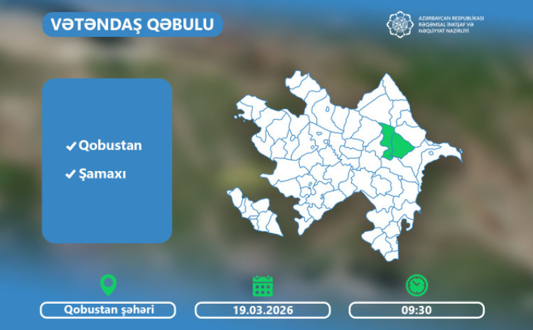 Minister Rashad Nabiyev to Meet Citizens in Gobustan on March 19 