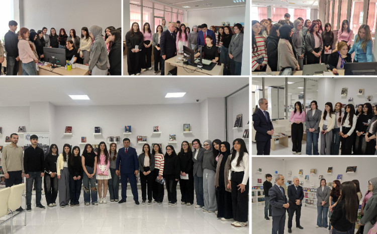 BDU tələbələri Mərkəzi Elmi Kitabxanada praktik dərsdə iştirak ediblər 