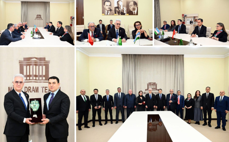 Mədəniyyət naziri Adil Kərimli Türk dünyasının teatr təmsilçiləri ilə görüşüb 