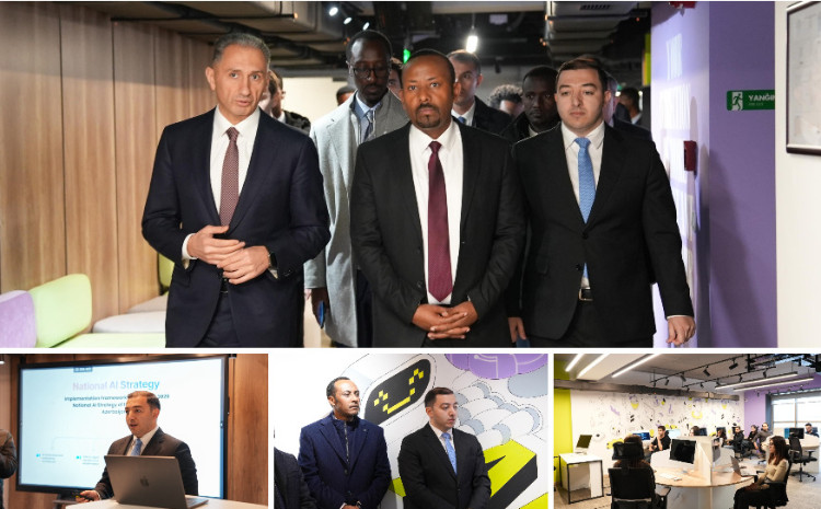 Efiopiya Federativ Demokratik Respublikasının Baş naziri Abiy Əhməd Əli “AI Academy” tədris mərkəzini ziyarət edib 