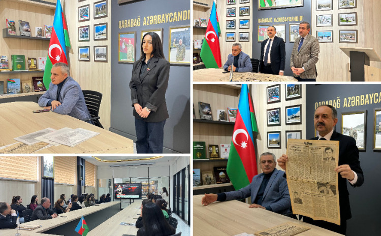 BDU-da Xocalı faciəsinə həsr edilmiş xüsusi dərs 
