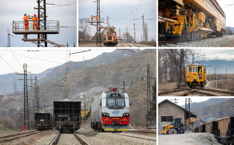 ADY Alabaşlı–Qızılca dəmir yolu sahəsində əsaslı təmir işlərini başa çatdırır 