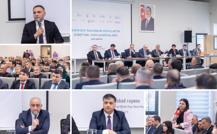 Cəlilabadda “Aqrar sahədə dövlət dəstək mexanizmləri” mövzusunda panel müzakirəsi keçirilib 