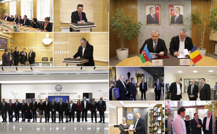 Rumıniyanın Azərbaycandakı səfiri və Petre Andrei Universitetinin rektorunun rəhbərlik etdiyi nümayəndə heyəti BDU-da 