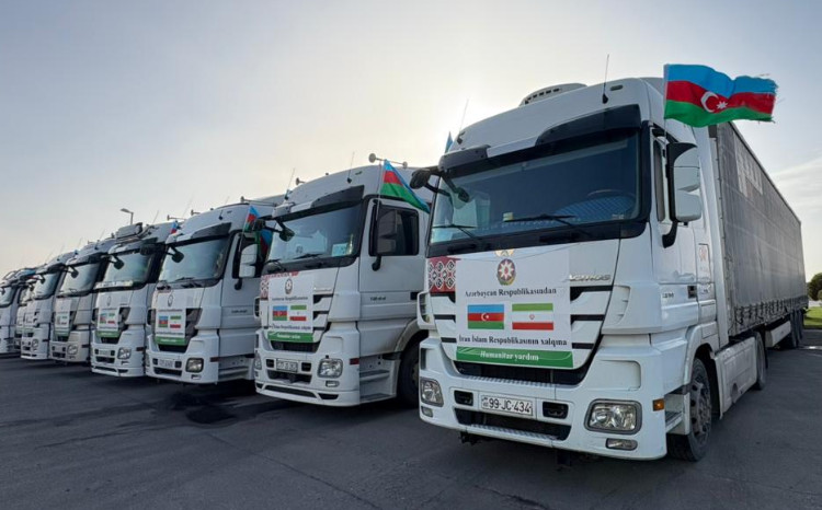 Azərbaycan Respublikası Prezidentinin tapşırığına əsasən İrana növbəti humanitar yardım yola salınır 