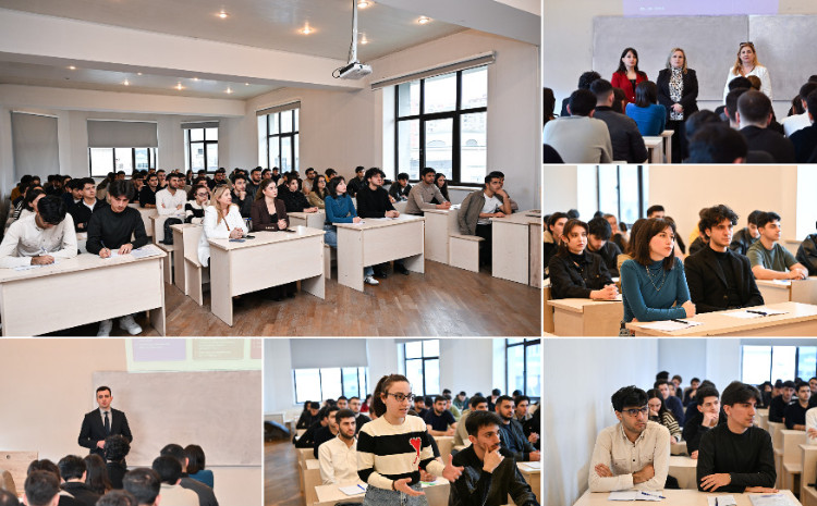 Azərbaycan Dövlət Neft və Sənaye Universitetinin tələbələri üçün açıq dərs keçirilib 