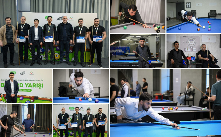Dövlət qurumları arasında bilyard turniri keçirildi - qaliblər bəlli oldu 