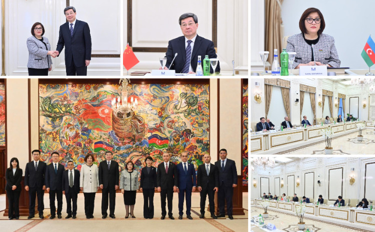 Спикер Милли Меджлиса Сагиба Гафарова встретилась с министром Государственного Офиса Интернет-Информации Китайской Народной Республики 