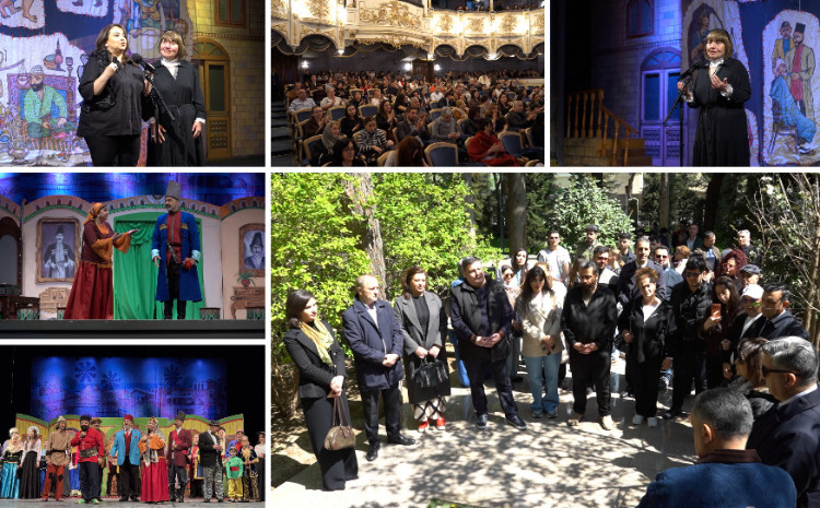 Akademik Musiqili Teatrın kollektivi Nəsibə Zeynalovanın xatirəsini yad edib - VİDEO