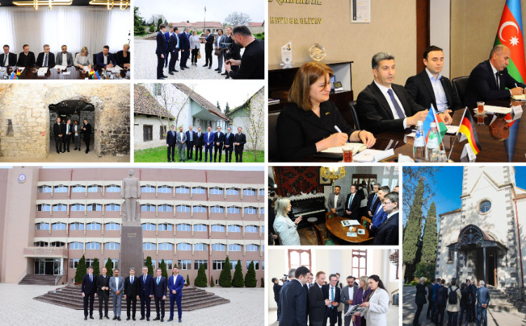 Almaniya Bundestaqının üzvləri Göygöl və Şəmkir rayonlarına səfər ediblər 