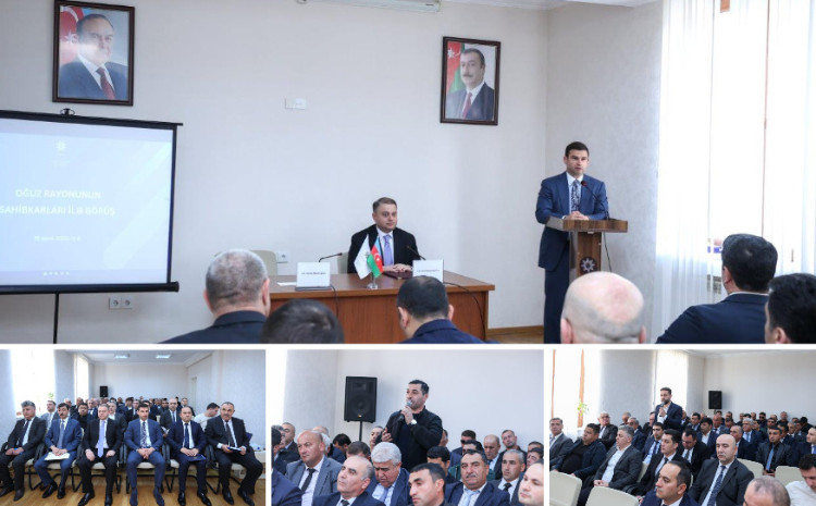 Oğuzda sahibkarlığın inkişafı və biznes imkanları müzakirə olunub 