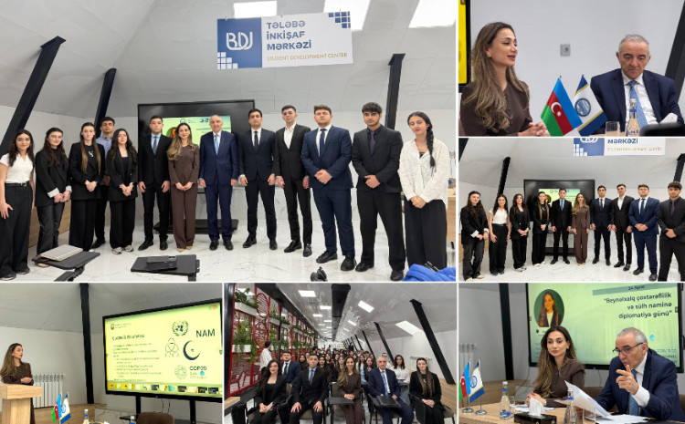 BDU-da Sülh naminə Beynəlxalq Çoxtərəflilik və Diplomatiya Gününə həsr olunmuş tədbir keçirilib 