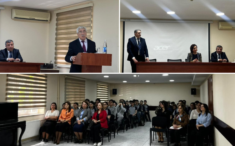BDU-nun nəzdində "Gənc istedadlar" liseyində "Heydər Əliyev irsinin təbliği" mövzusunda tədbir 