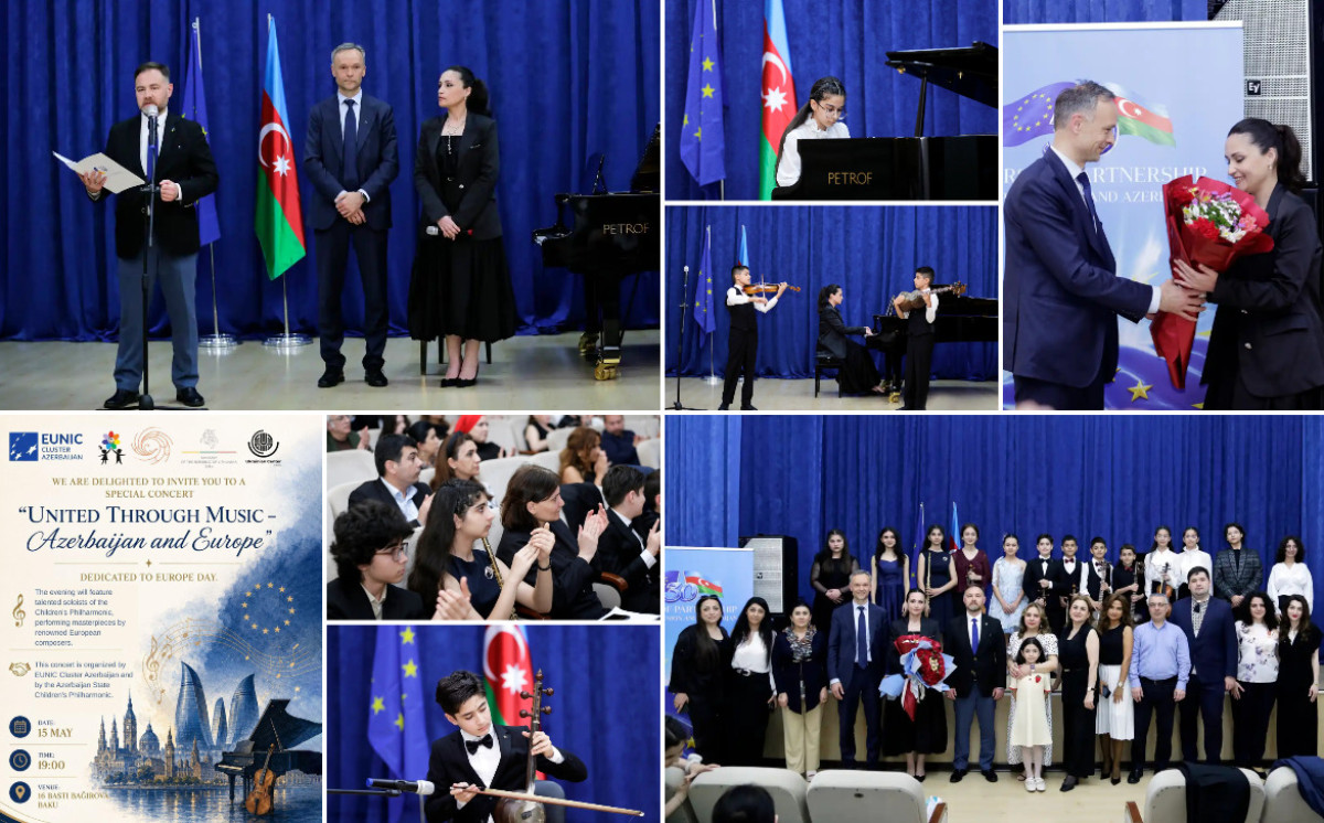 Azərbaycan Dövlət Uşaq Filarmoniyasında Avropa Gününə həsr olunmuş konsert proqramı baş tutub 