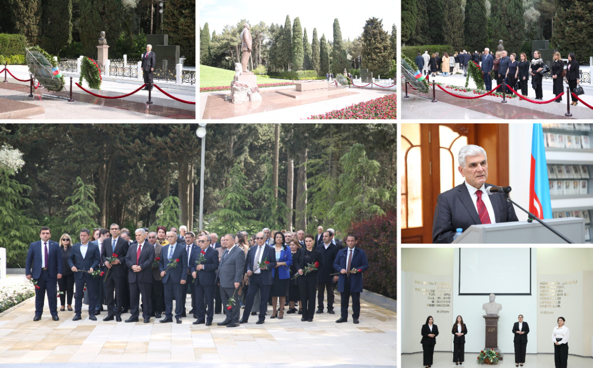 ADPU-da Ümummilli Lider Heydər Əliyevin anadan olmasının 103-cü ildönümü qeyd olunub 