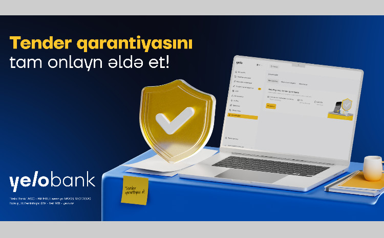Тендерная гарантия теперь доступна полностью онлайн в Yelo Интернет-банкинге! 