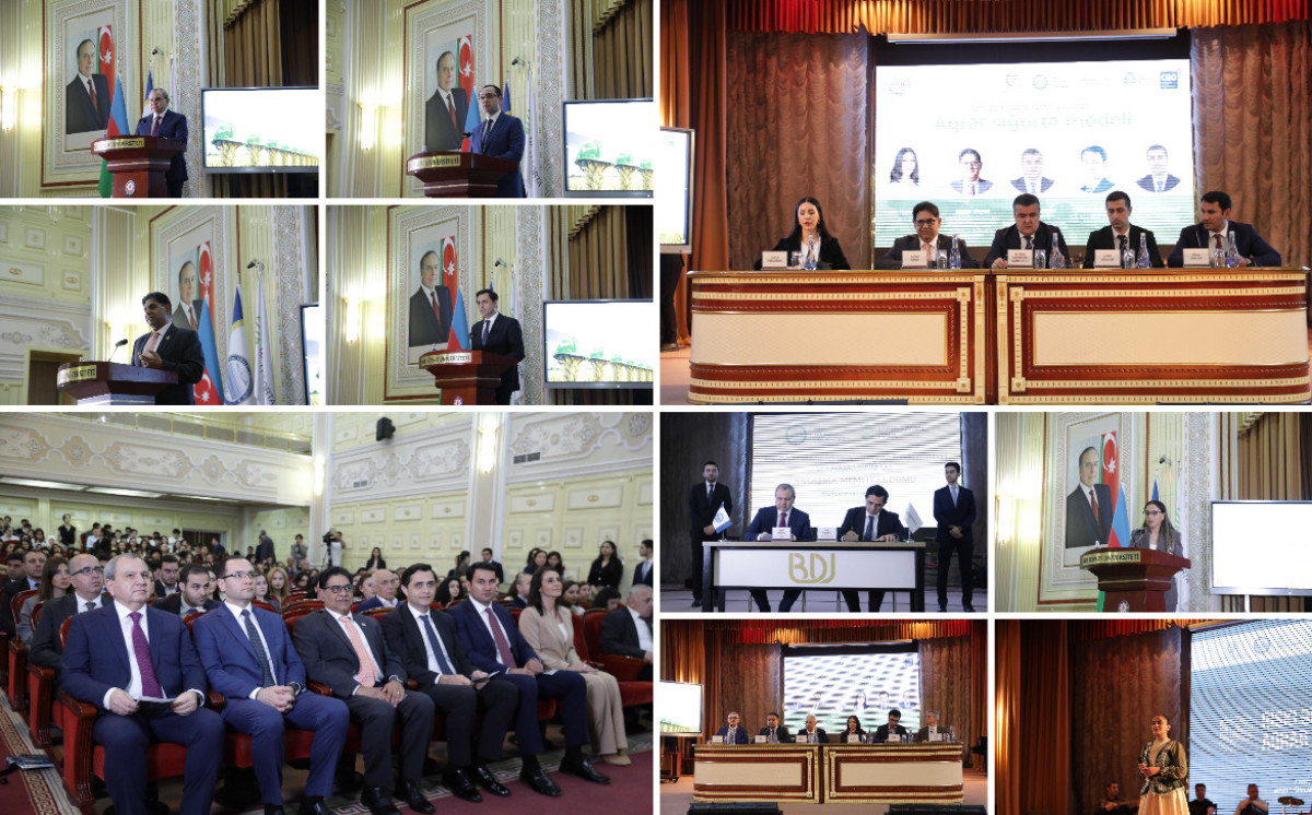 BDU-da “Risklərə Qarşı Aqrar Sığorta Çətiri” mövzusunda beynəlxalq aqrar sığorta forumu keçirilib 