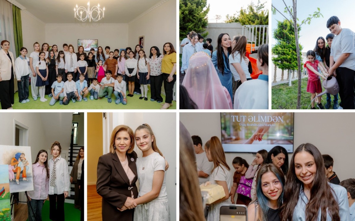 Leyla Əliyeva və Alona Əliyeva “Tut Əlimdən” Uşaqlar üçün Sosial Reabilitasiya Mərkəzini ziyarət ediblər. 
