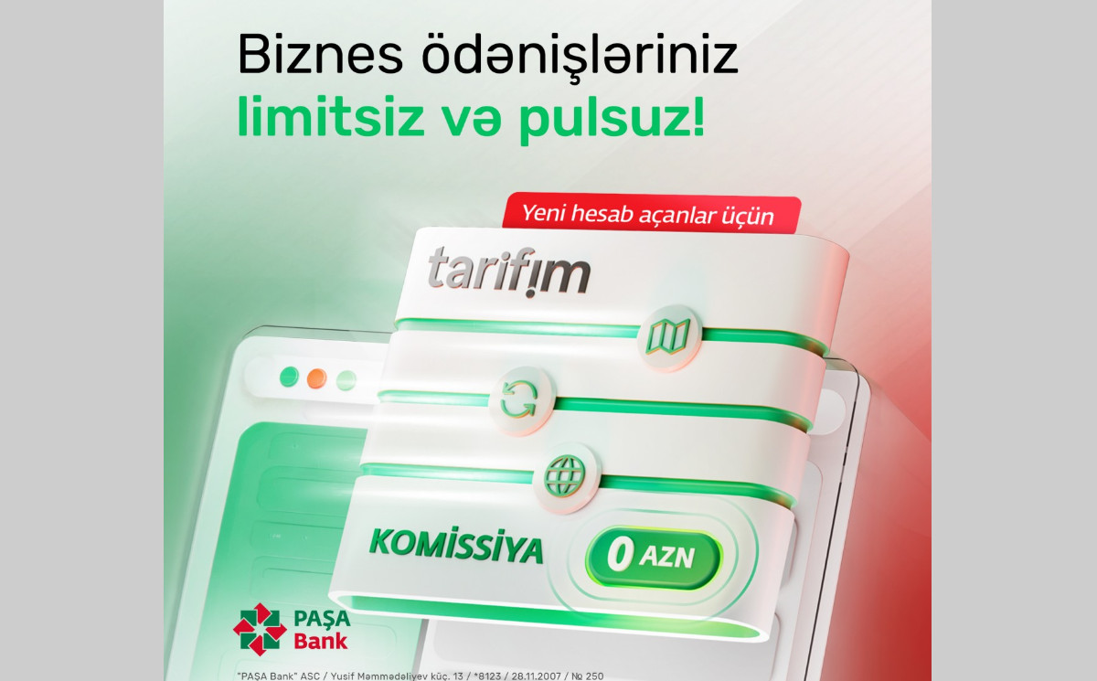 PASHA Bank launches three-month commission-free, unlimited business payments for entrepreneurs 