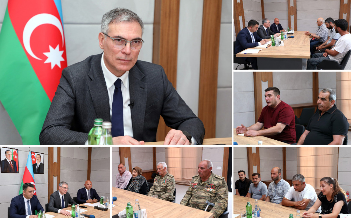 "Azəriqaz" İB-nin baş direktoru Cəbrayıl rayonunda vətəndaşların müraciətlərini dinləyib 