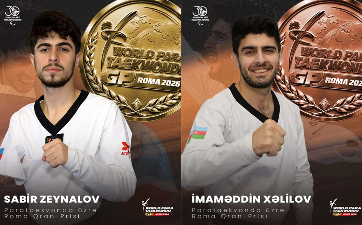 Parataekvondoçulardan Roma qran-prisində iki medal 