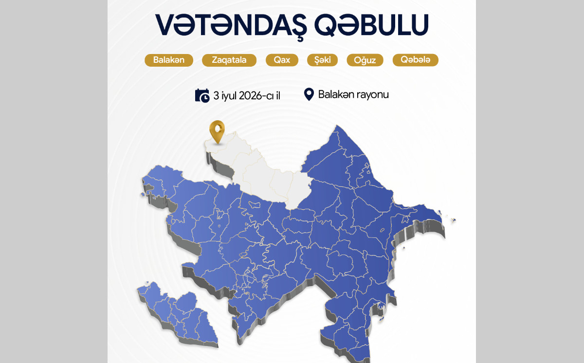 Ədliyyə naziri Balakən rayonunda vətəndaşları qəbul edəcək 