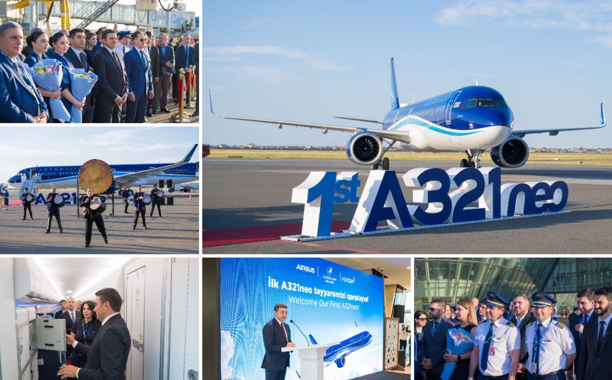 AZAL təyyarə parkına ilk yeni nəsil “Airbus A321neo”nu əlavə edib - VİDEO