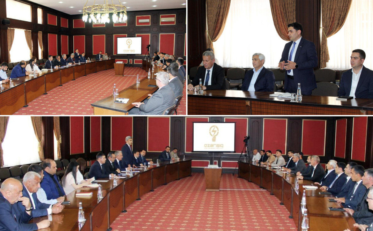 “Azərişıq” ASC-nin nümayəndələri Naxçıvan şəhərində fermer və sahibkarlarla görüş keçirib 