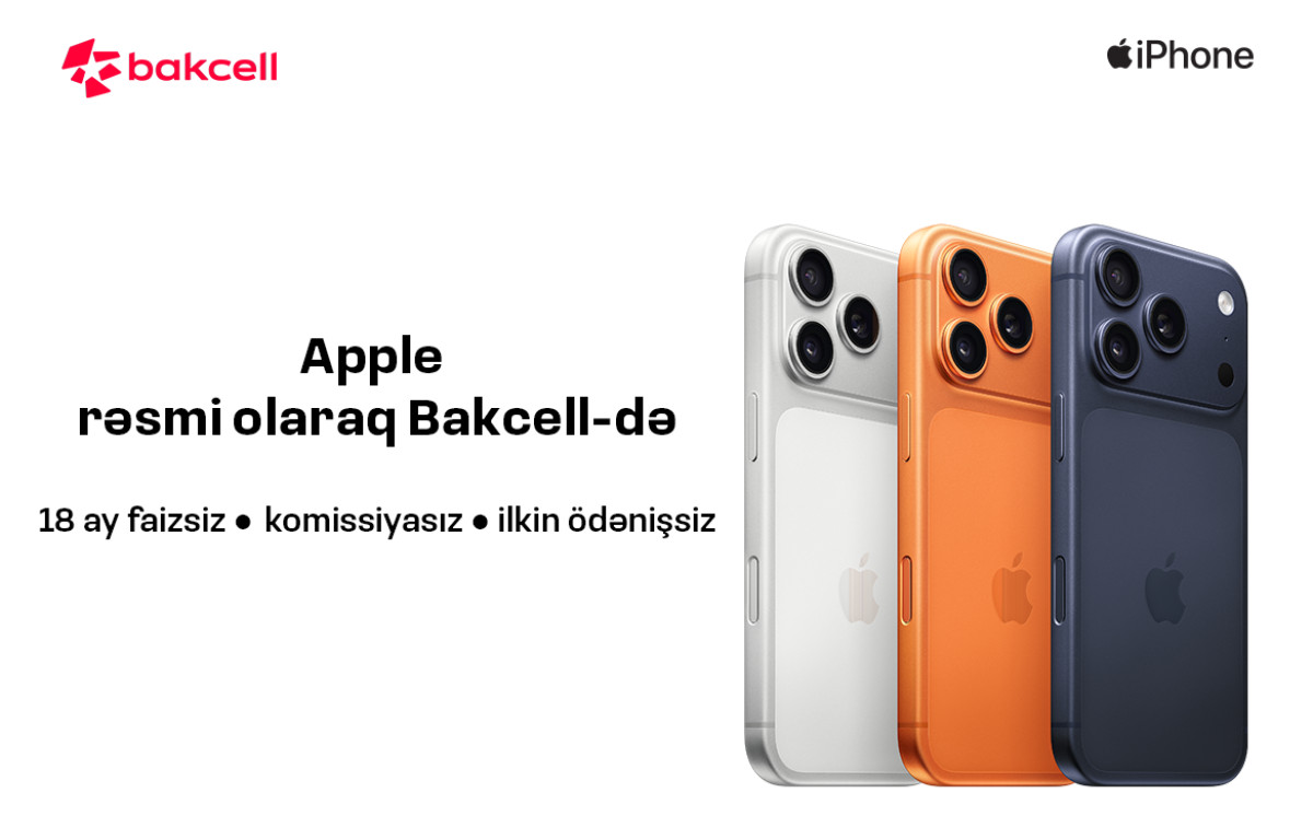 Apple məhsullarını rəsmi olaraq Bakcell Shop-da əldə et! 