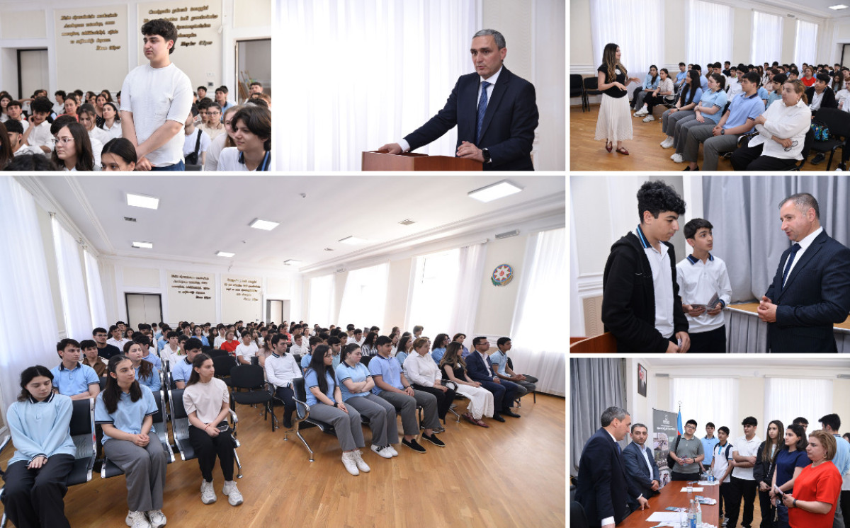 Qarabağ Universiteti ilə bağlı abituriyentlərlə görüş keçirilib 
