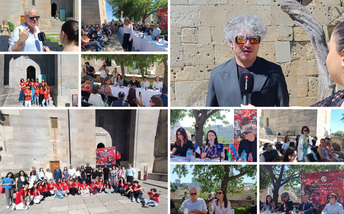 İçərişəhərdəki Şirvanşahlar Sarayında Şahin Növrəsli Festivalının mətbuat konfransı keçirildi 
