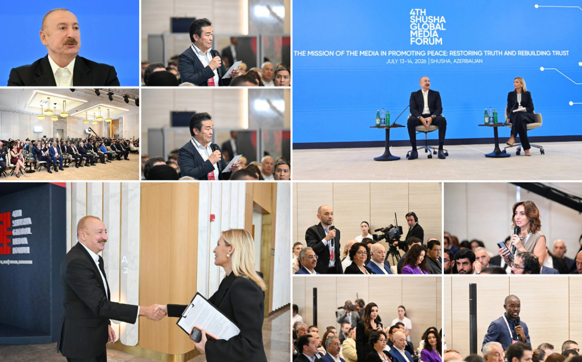 Ilham Aliyev attends opening of 4th Shusha Global Media Forum 