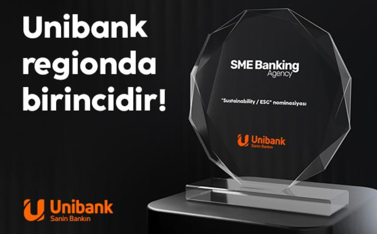 Unibank “Dayanıqlılıq / ESG” nominasiyası üzrə regionda birinci oldu 