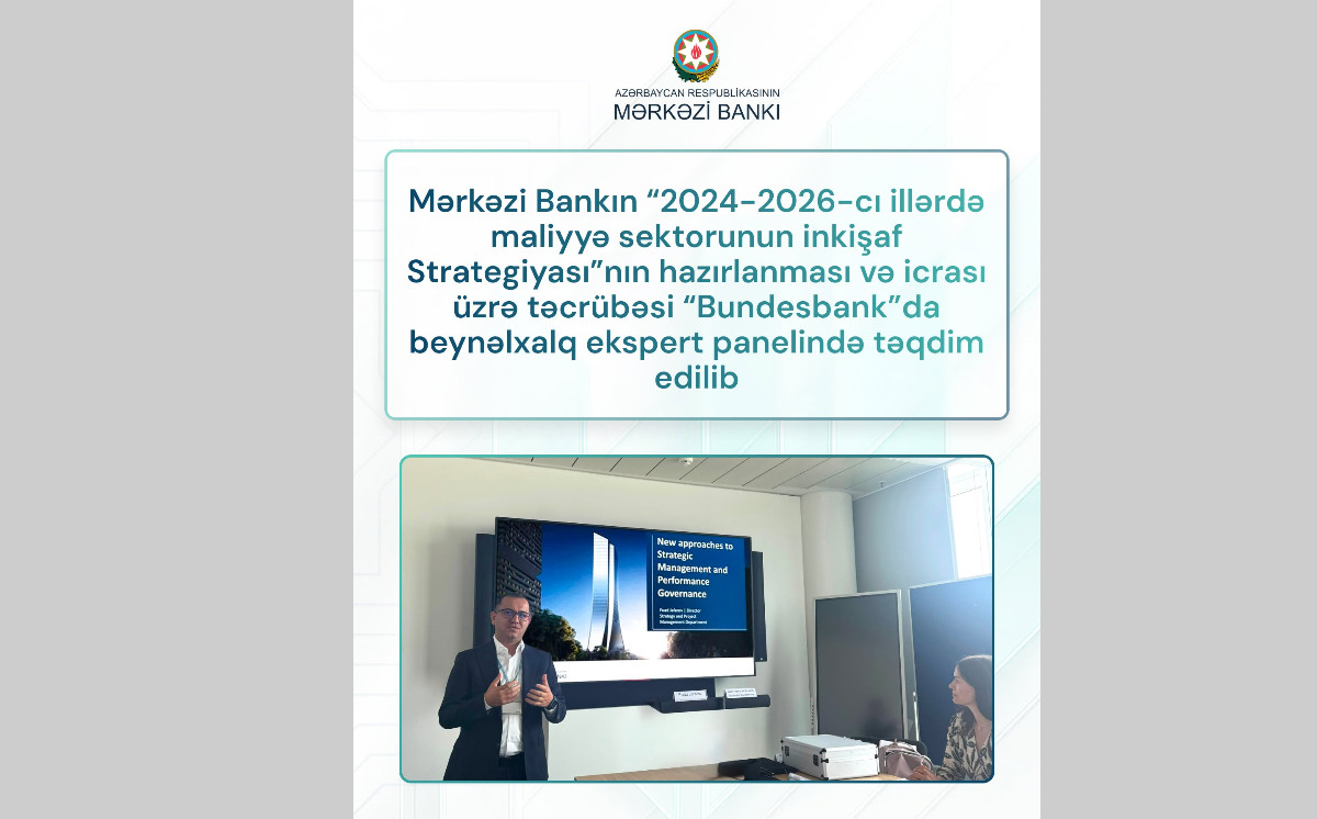 Fuad Cəfərov Almaniyada Azərbaycanın maliyyə sektorunun inkişaf strategiyasını təqdim etdi 