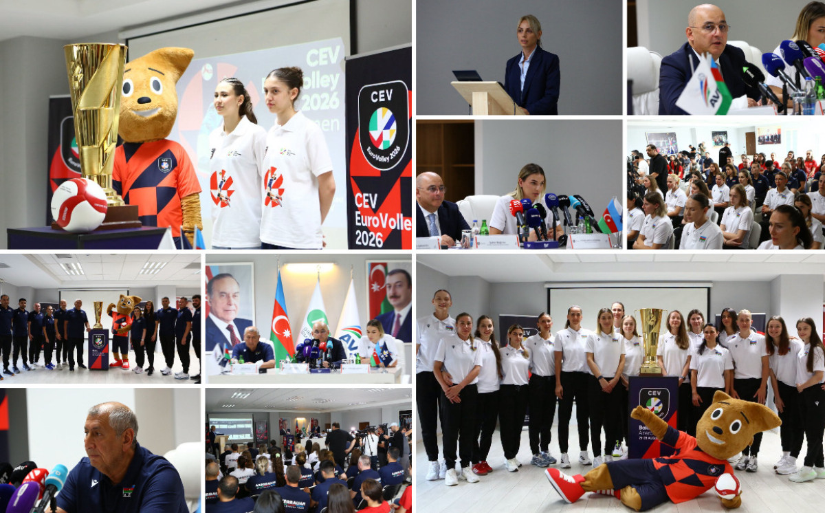 Bakıda CEV EuroVolley 2026 Women kuboku və rəsmi maskotu təqdim olundu 