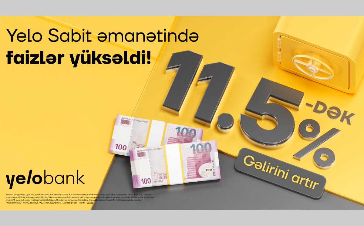 Earn up to 11.5% with Yelo Stable deposit! 