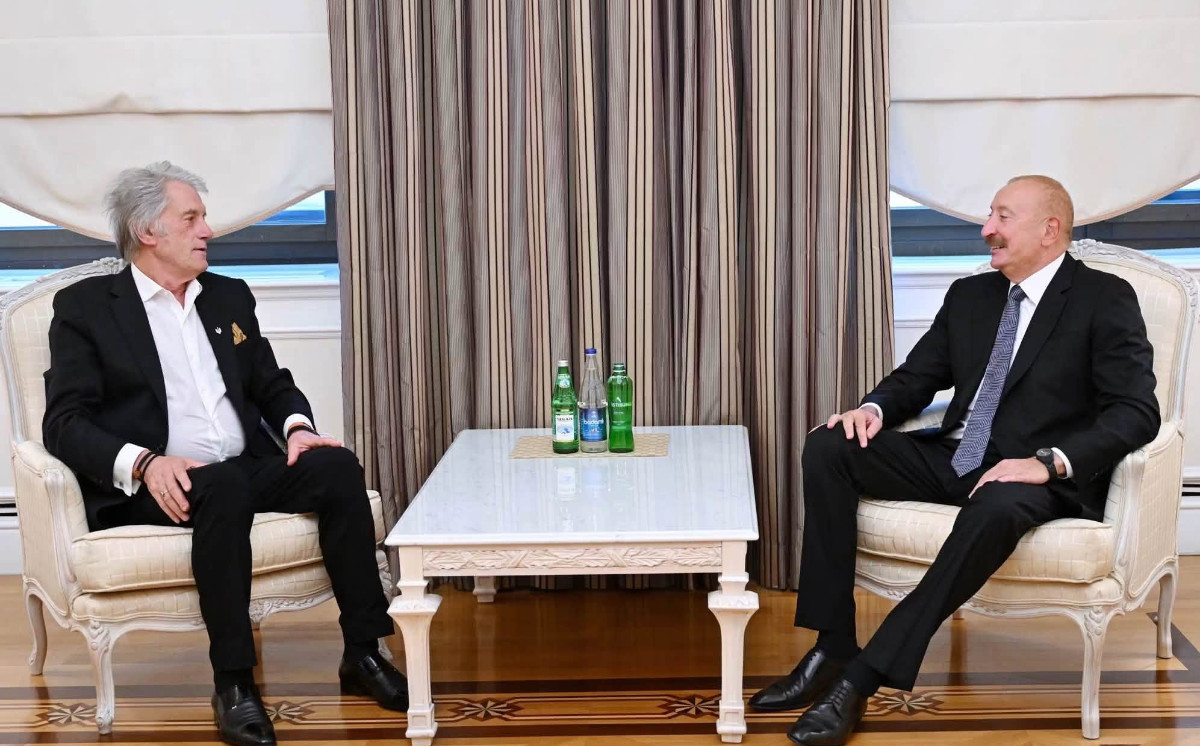 Viktor Yuşenko İlham Əliyevlə görüşüb 