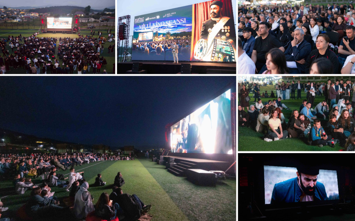 National cinema screening held in Dashkesan, organized by AzerGold CJSC and Baku Media Center 