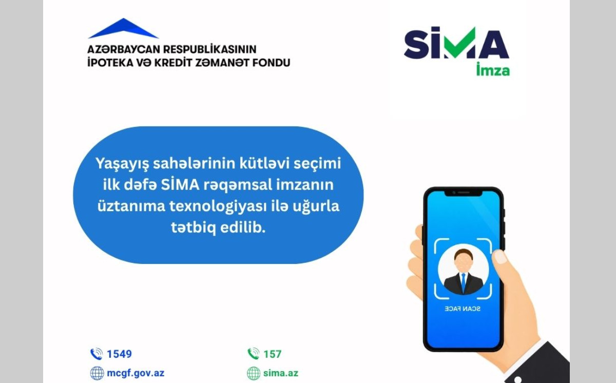 İpoteka Fondundan ilk: Mənzil seçimi SİMA-nın üztanıma texnologiyası ilə həyata keçirildi 