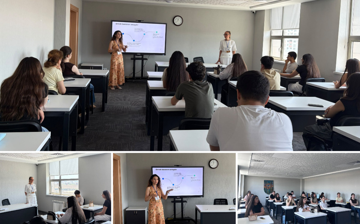 BDU əməkdaşları təhsil sərgisində abituriyentlər üçün infossesiya keçirib 
