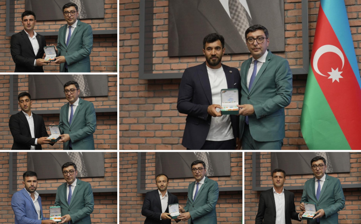 Çövkən üzrə dünya çempionu olan Azərbaycan idmançılarına fəxri ad verildi 